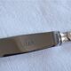 12 sfam dessert knives silver metal 21 cm