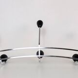 Chrome wall-mounted coat rack