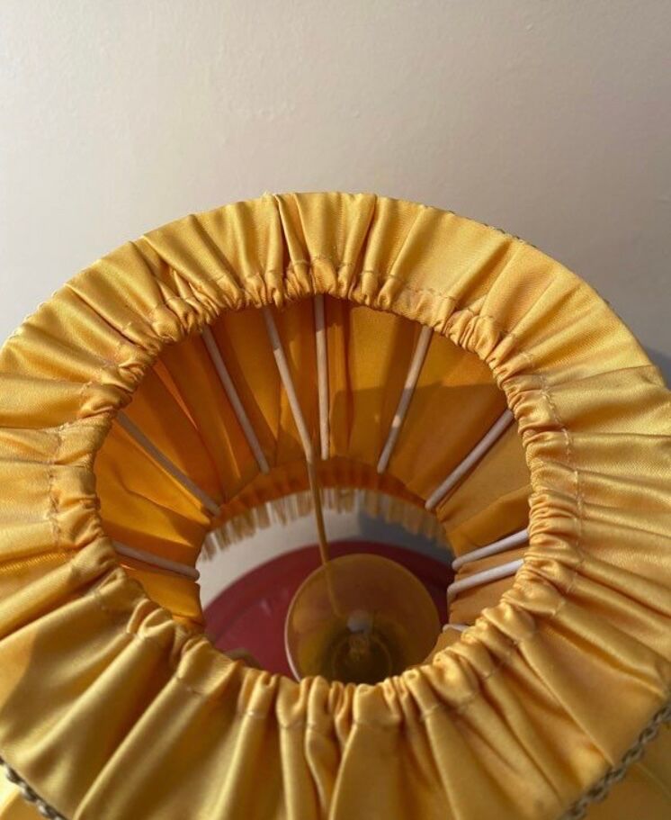 Vintage mustard table lamp