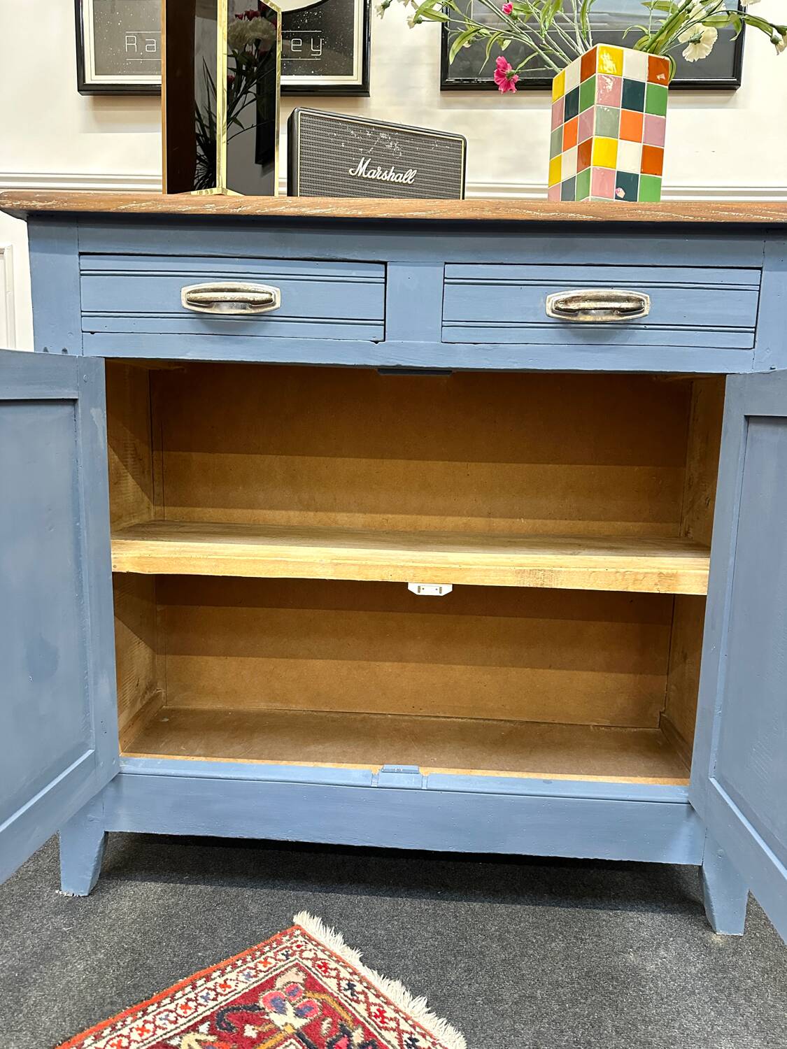 Blue Parisian sideboard