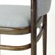 Curved wooden armchair, Czechoslovakia, 1950s