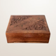 Boîte vide-poche népalaise en bois sculpté