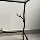 Wrought iron side table "branching"
