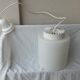 Suspension en opaline blanche Lita