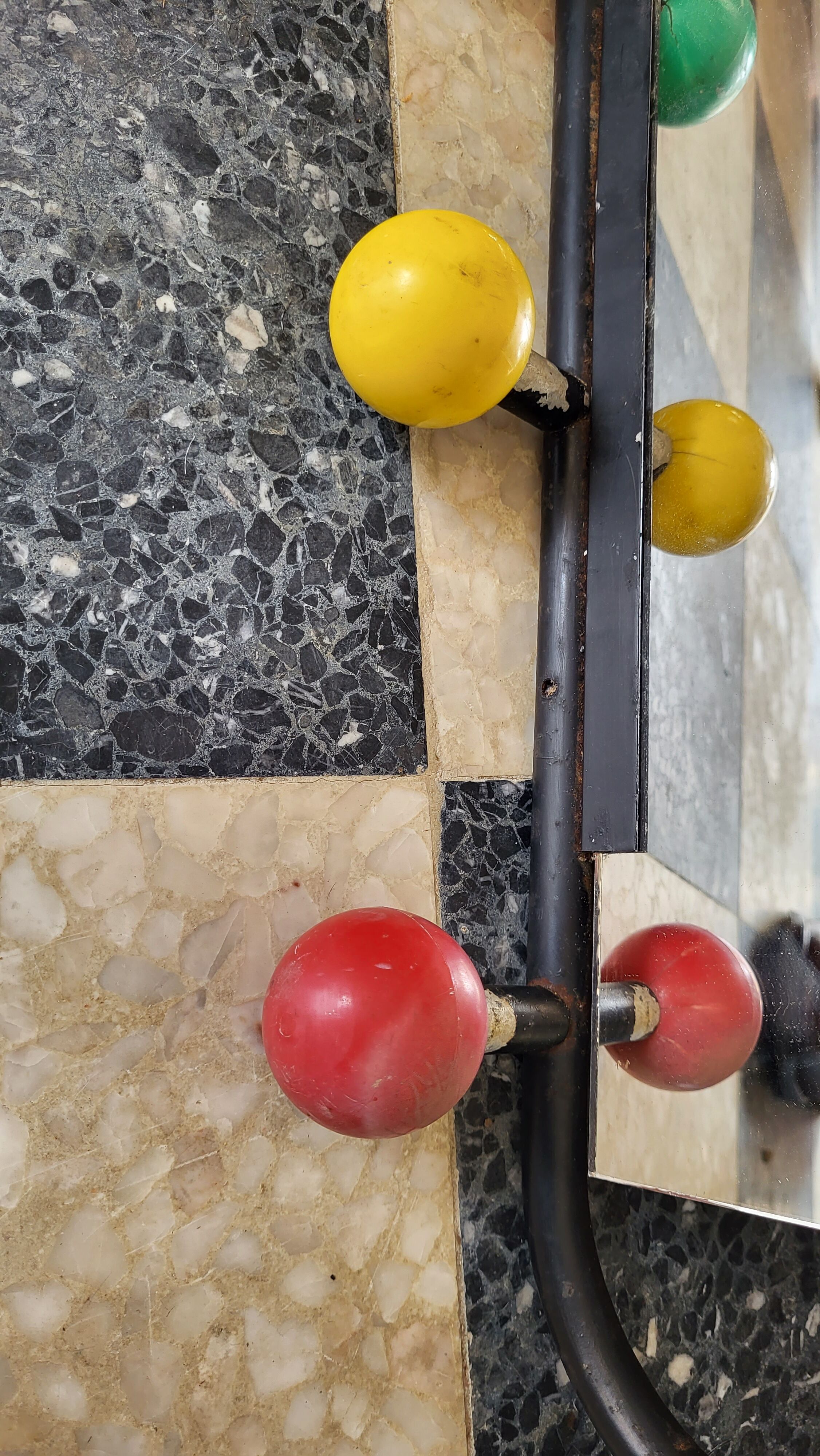 Coat rack ball colors 50s