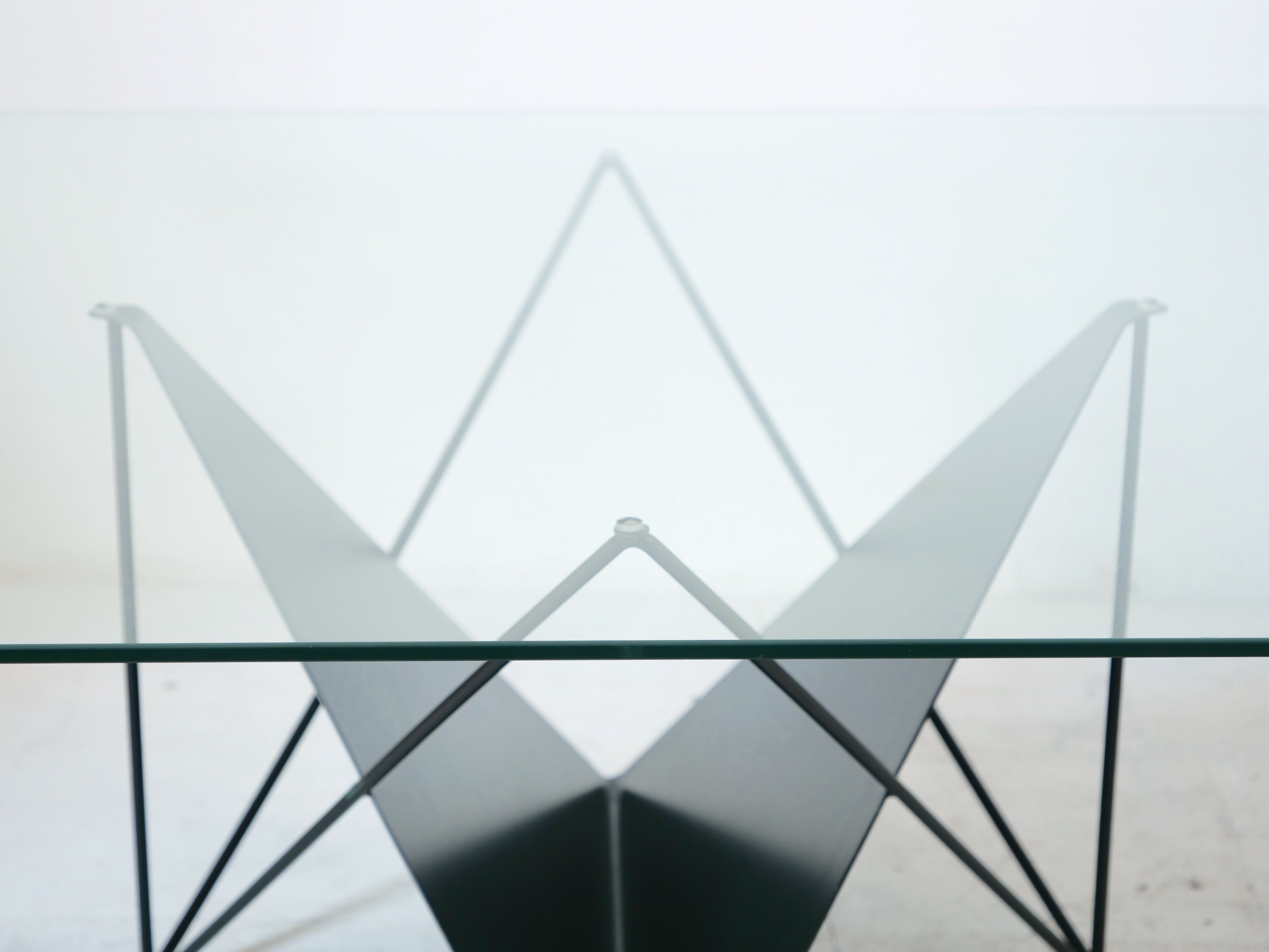 Butterfly geometric design coffee table