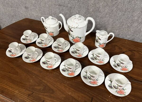 service à thé édition limitée en porcelaine de Limoges