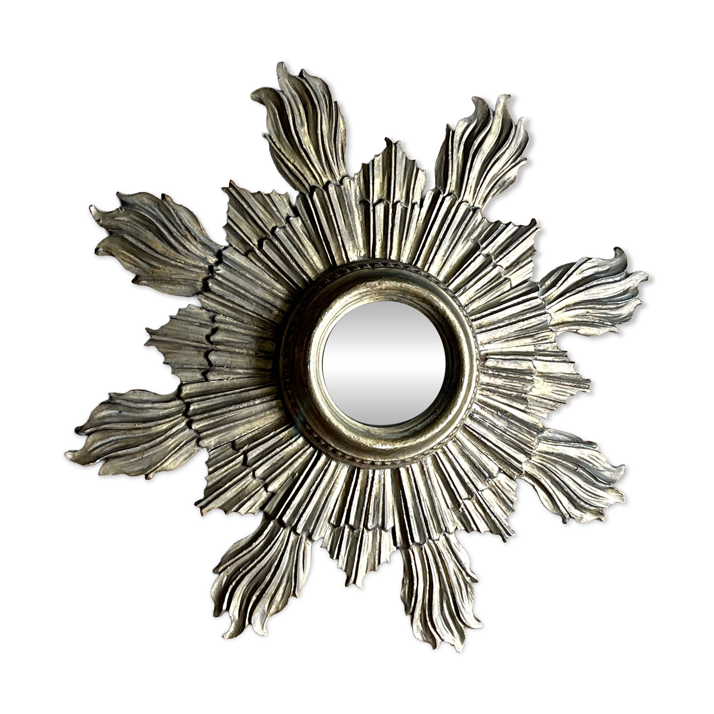 Sun mirror - Witch's eye - Wood - 1950s