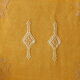 Coussin marocain jaune en soie de cactus