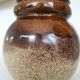 Vintage Fat Lava Vase: West German Brown Glazed Ceramic, Retro Boho Decor