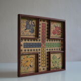 Old game board of small horses