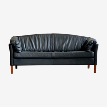 Leather sofa, model MH 535, Mogens Hansen, Denmark, 1970s, vintage