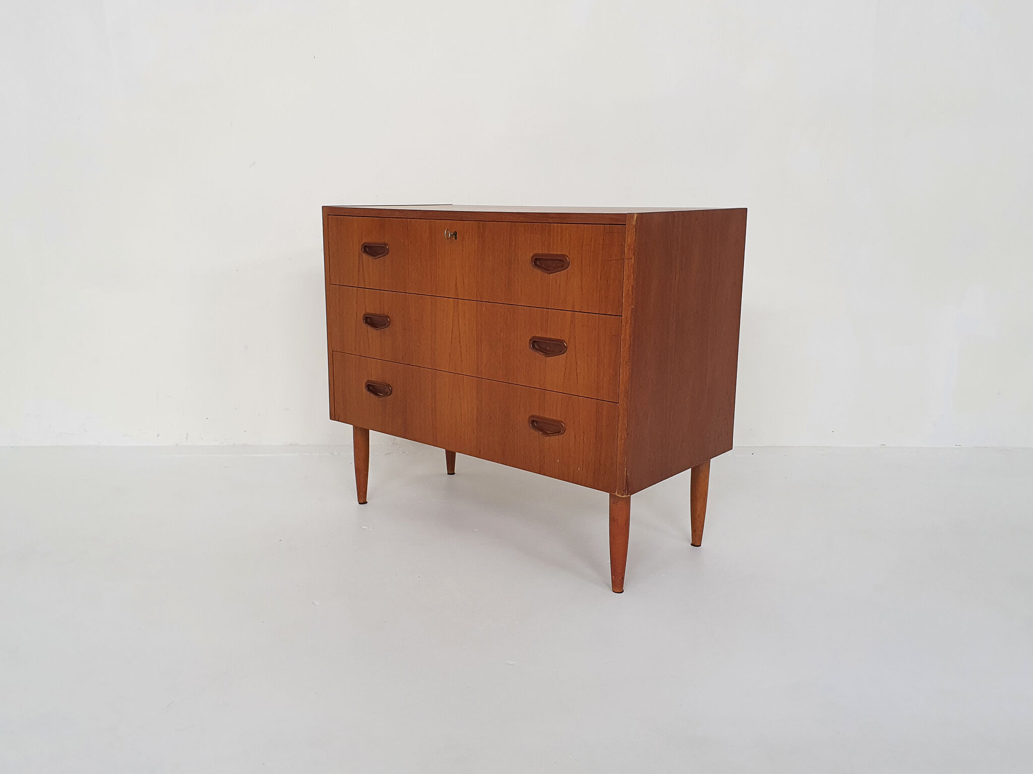 Scandinavian modern teak chest of drawers, Sweden 1960's