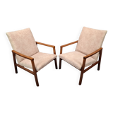 Pair of TON Mid-Century Modern Armchairs, Czechoslovakia, 1970s