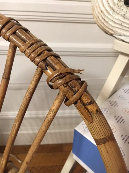 Pair of rattan chairs