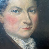 Painting "Portrait of a nobleman with a bow tie" XIX° HST (for restoration)