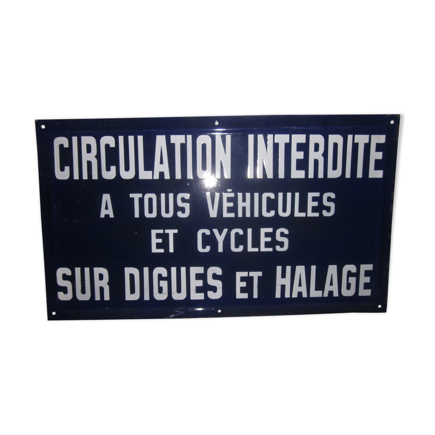 Plate old traffic prohibited