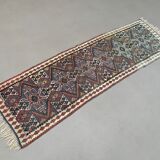 Old Turkish narrow Kilim Runner 233x66 cm shabby chic, vintage kelim