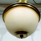 2-light brass ceiling light