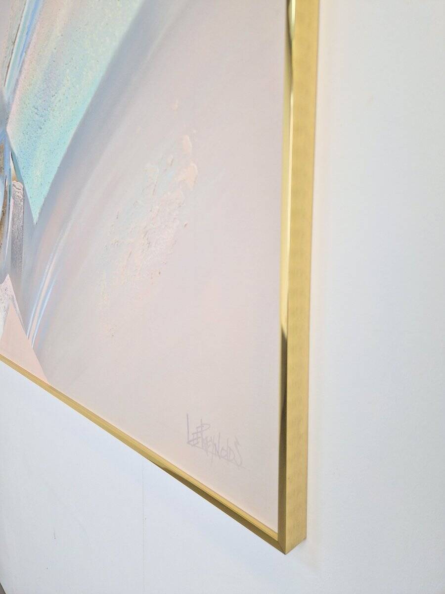 Lee Reynolds, Abstract Composition, 1980s, Acrylic Painting on Canvas, Framed
