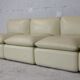 Set of 5 leather armchairs, France 80