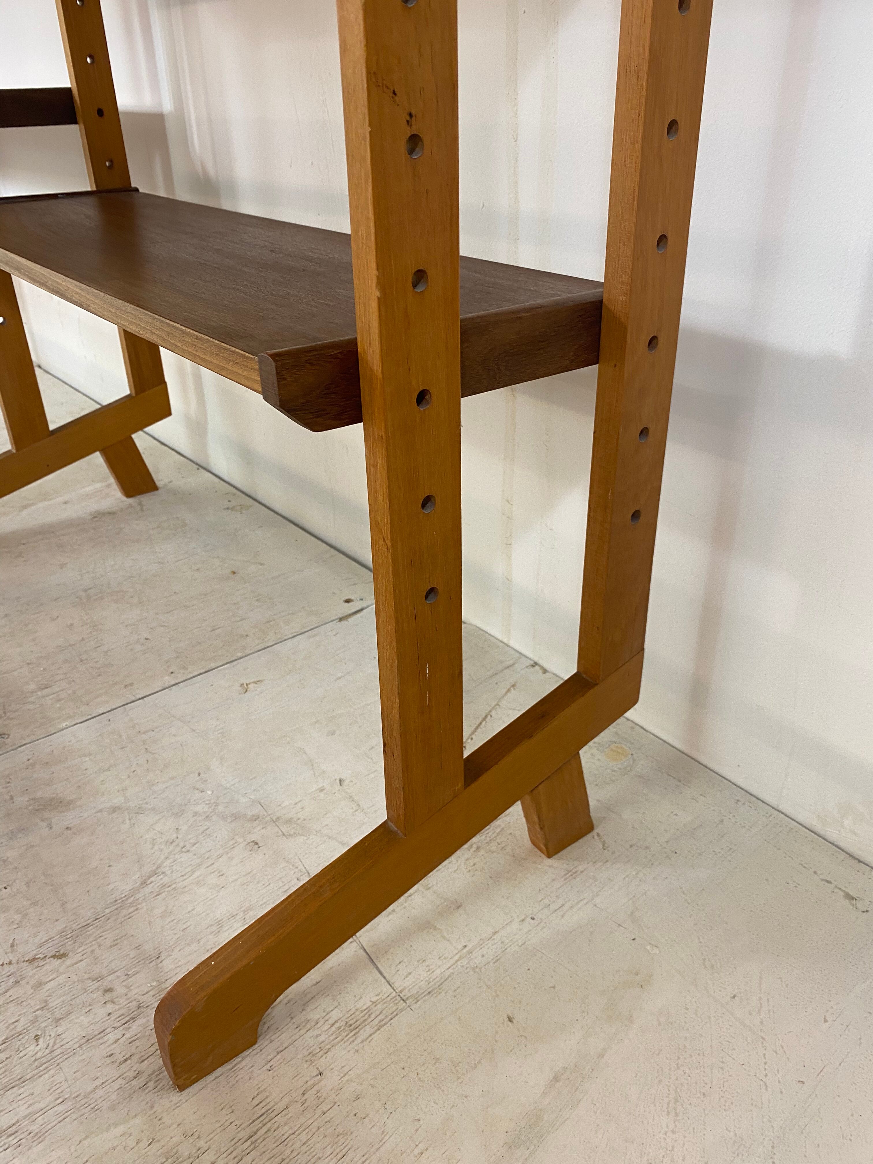 Mid-Century Scandinavian Teak Wall Unit, 1950s