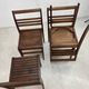 Four chairs from the Reconstruction design by René Gabriel, model 103.