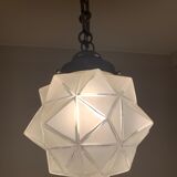 Suspension globe étoile Art deco