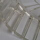 Dish to hors d'oeuvres crystal and silver marked monogram, number