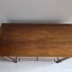 Empire style chest of drawers with 3 drawers in light walnut