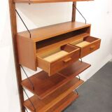 Danish vintage teak shelf, 1960s