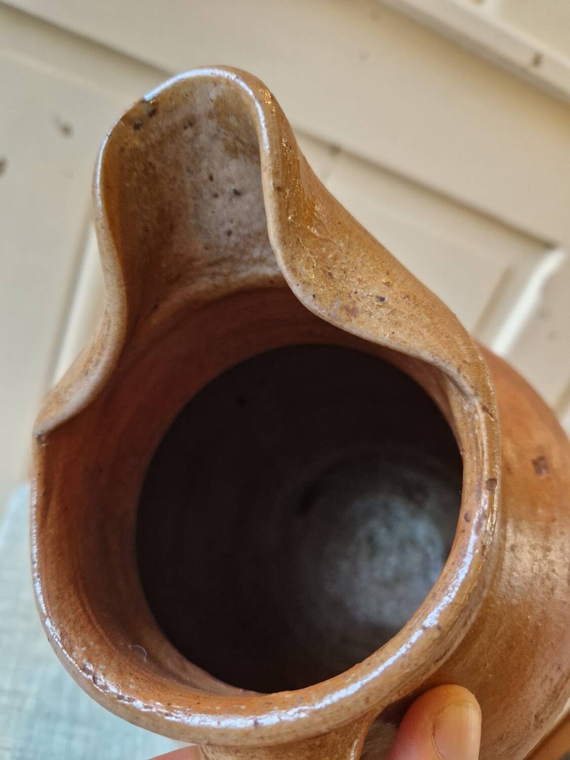 Large glazed stoneware water jug