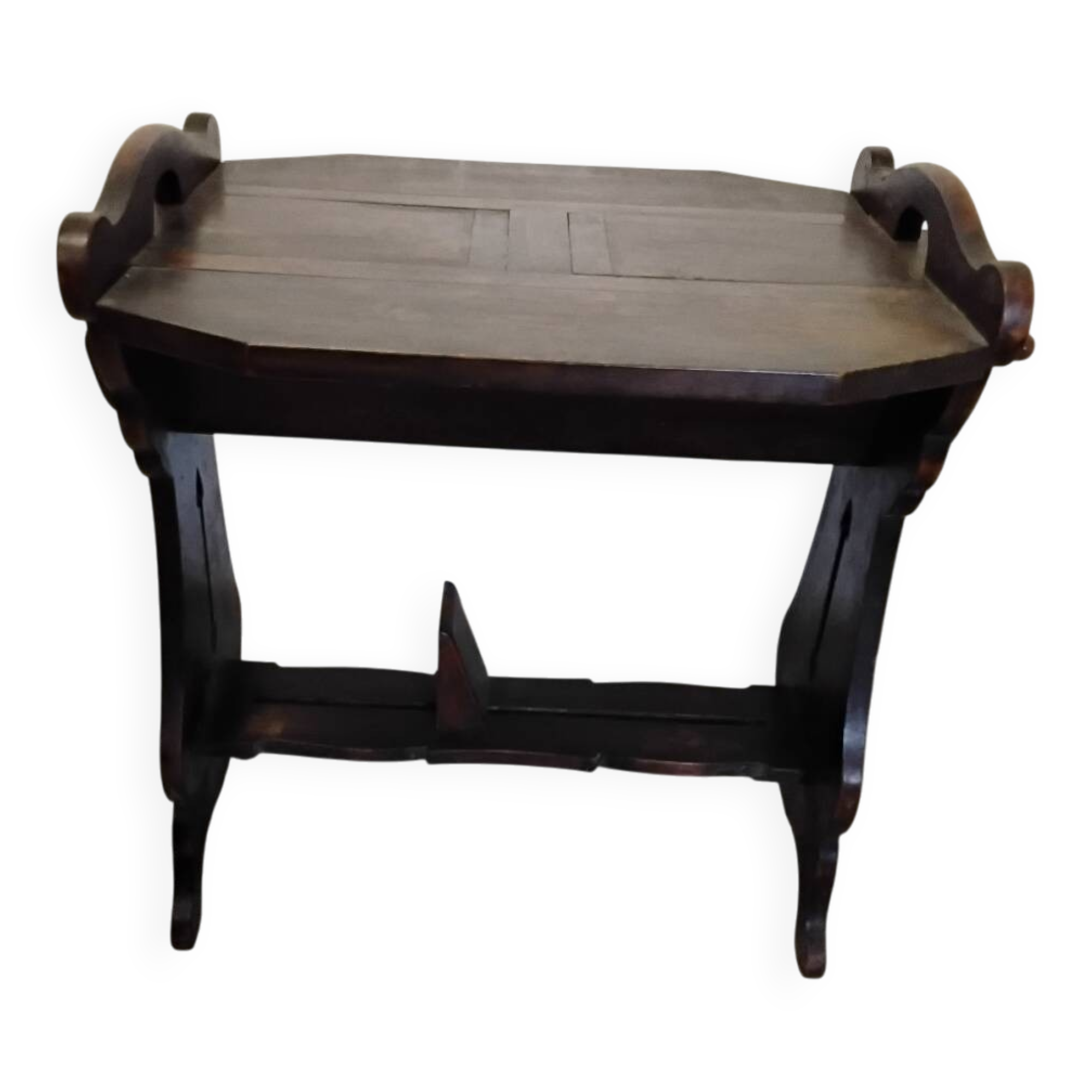 Antique table with a system