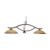 Lampe de billard en laiton et verre