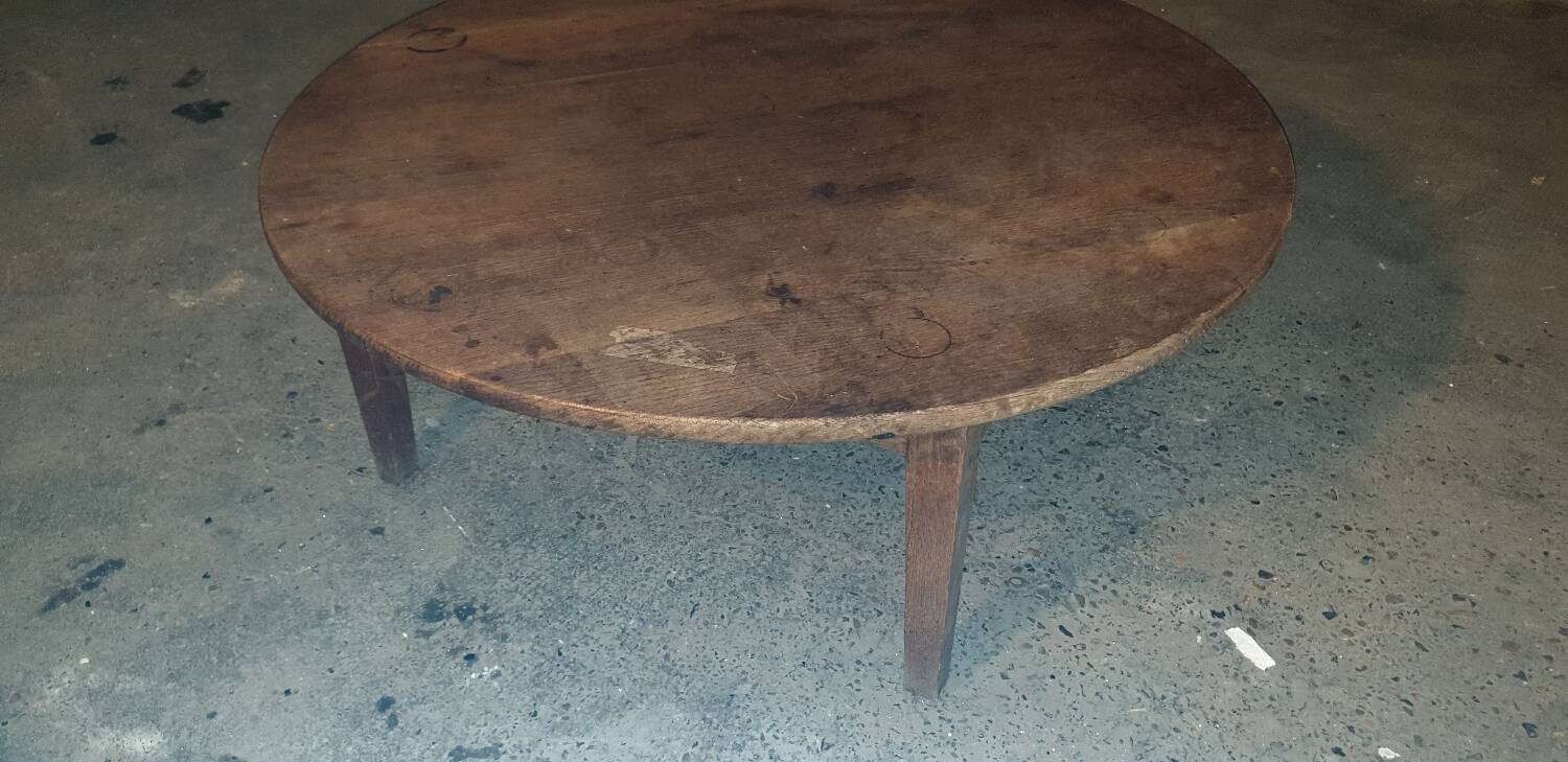 Solid oak coffee table
