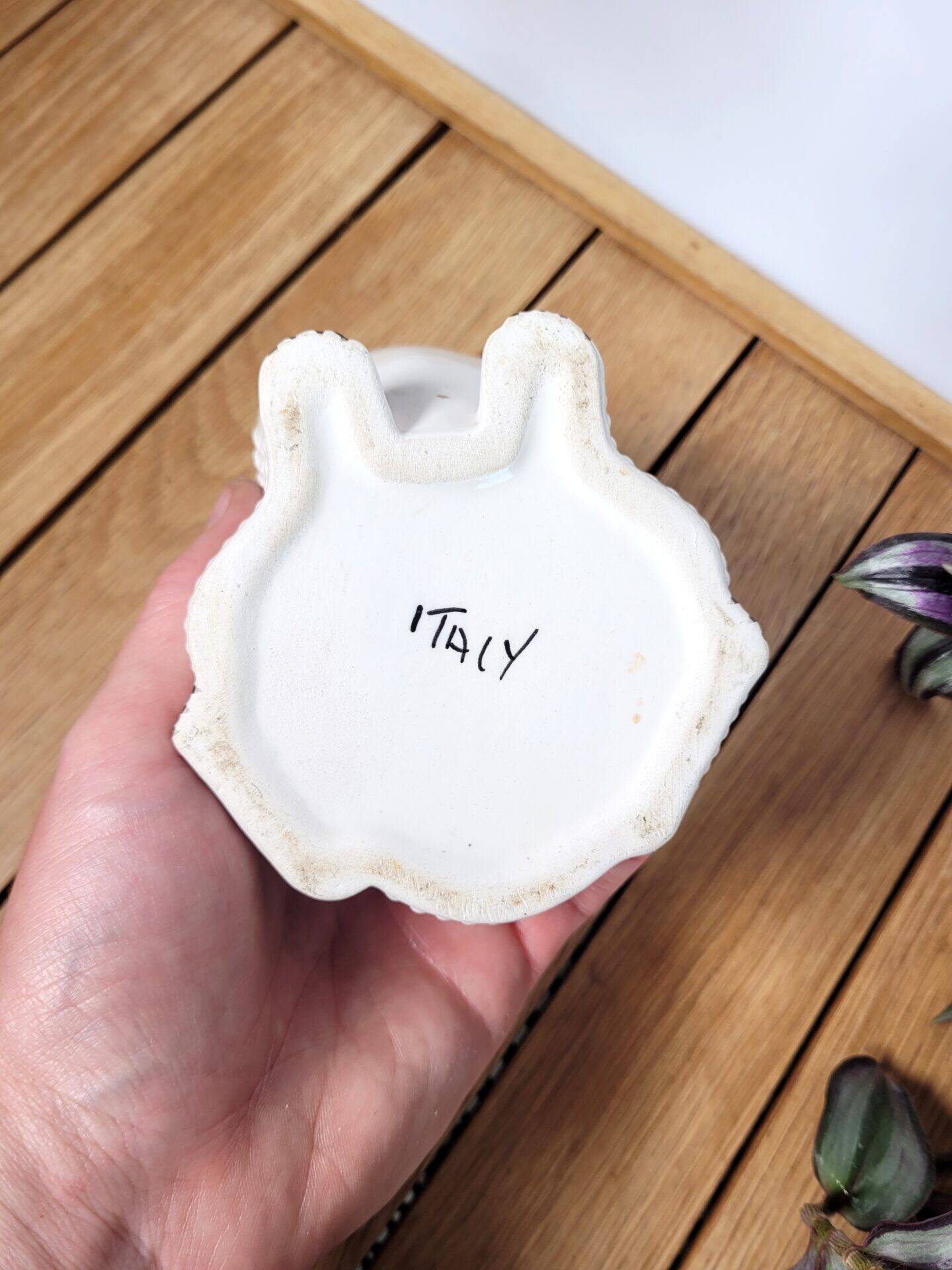 Frog flowers vase Italy 1970