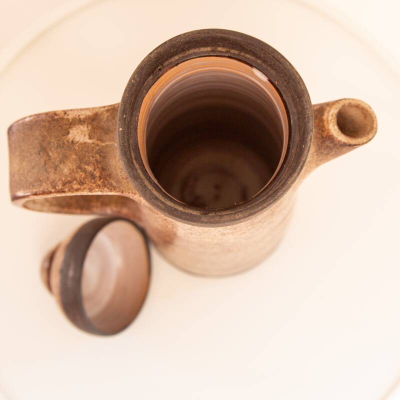 Wabi Sabi spirit elongated stoneware teapot