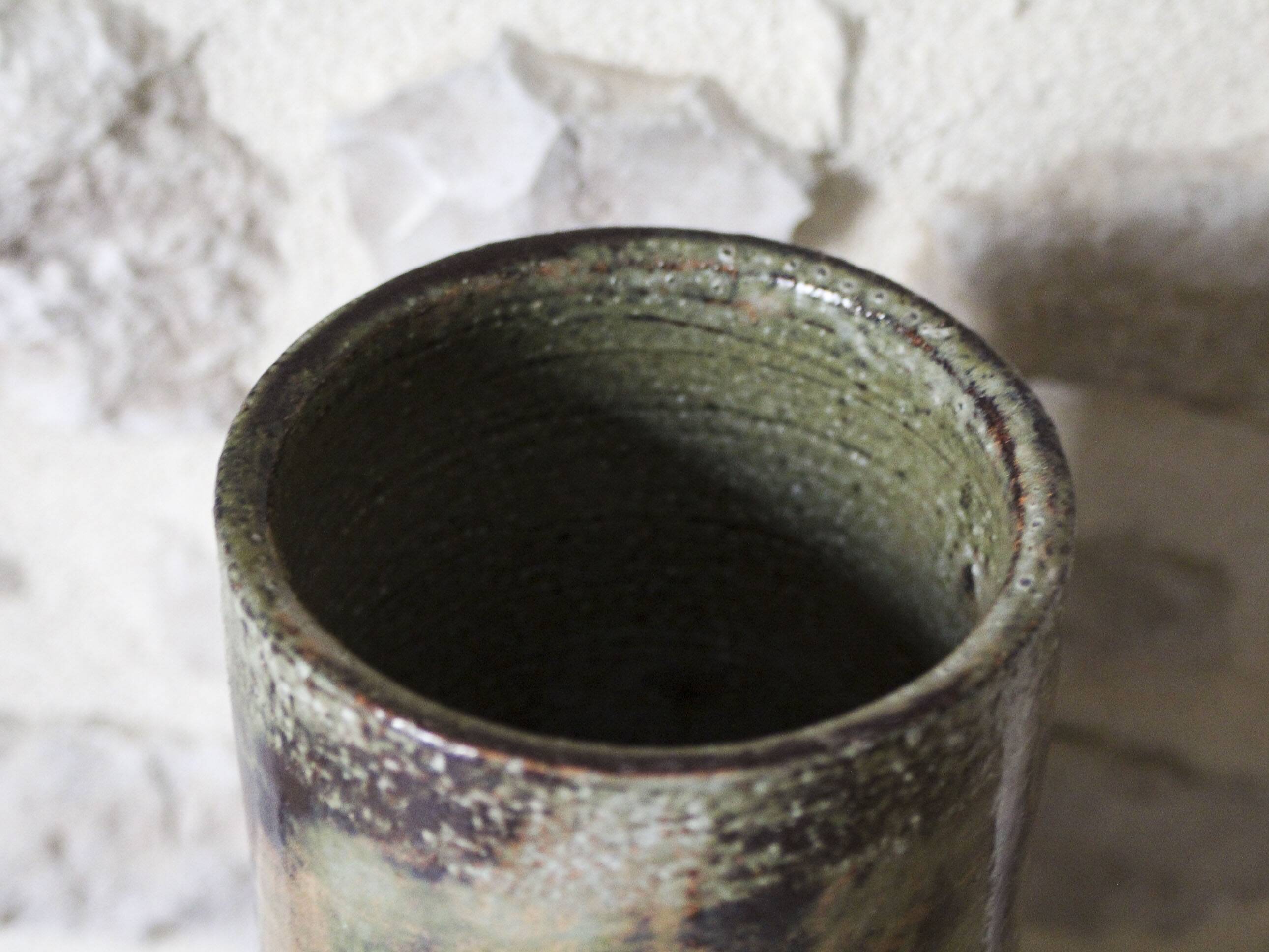 Olivier Pettit ceramic scroll vase