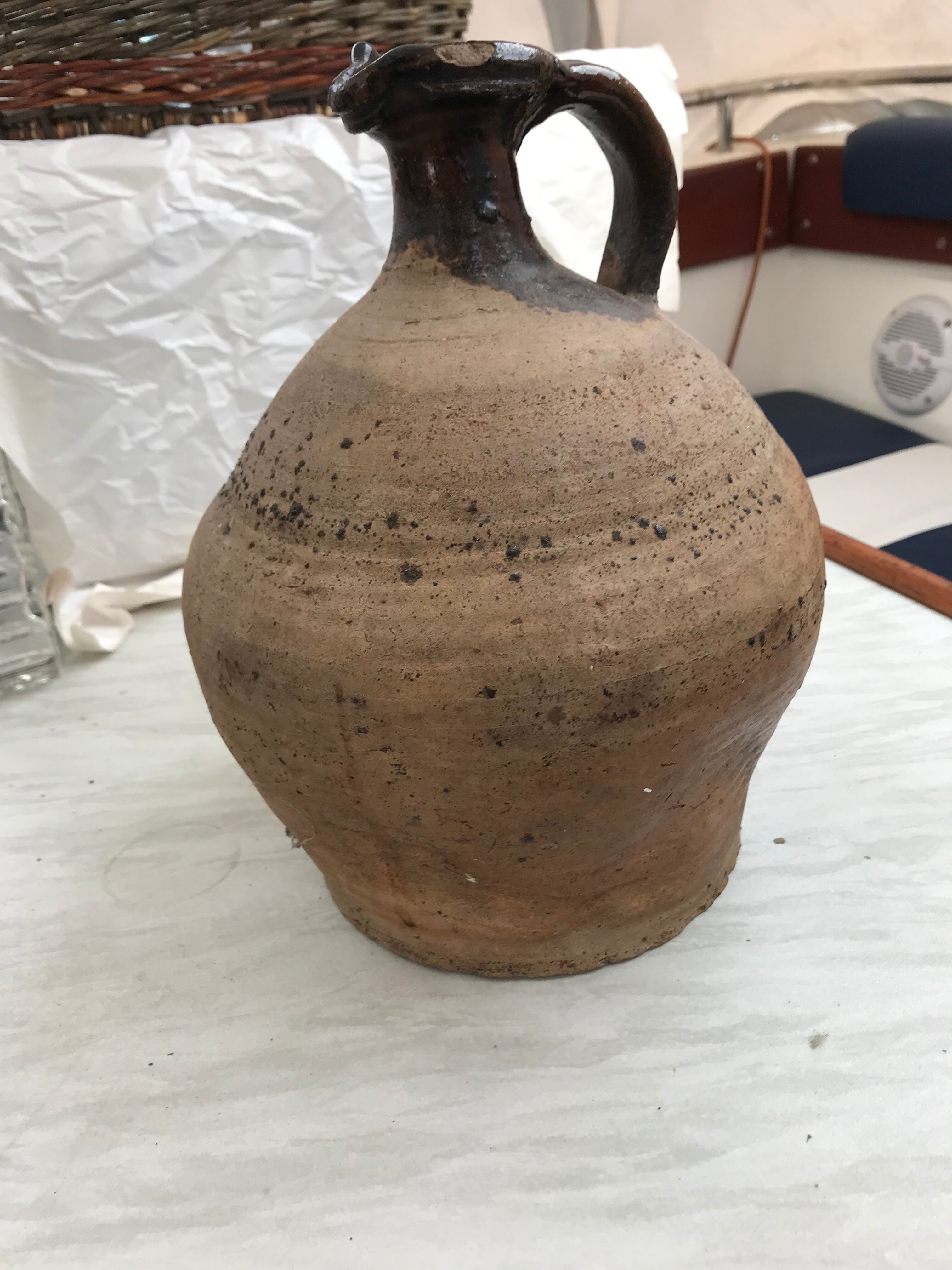 Nineteenth century sandstone pourer