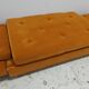 Canapé, banquette art déco, velours orange