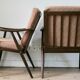 Pair of Boomerang armchairs, Thonet edition, circa 1960