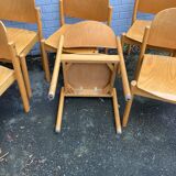 Set of six style chairs