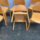 Set of six style chairs