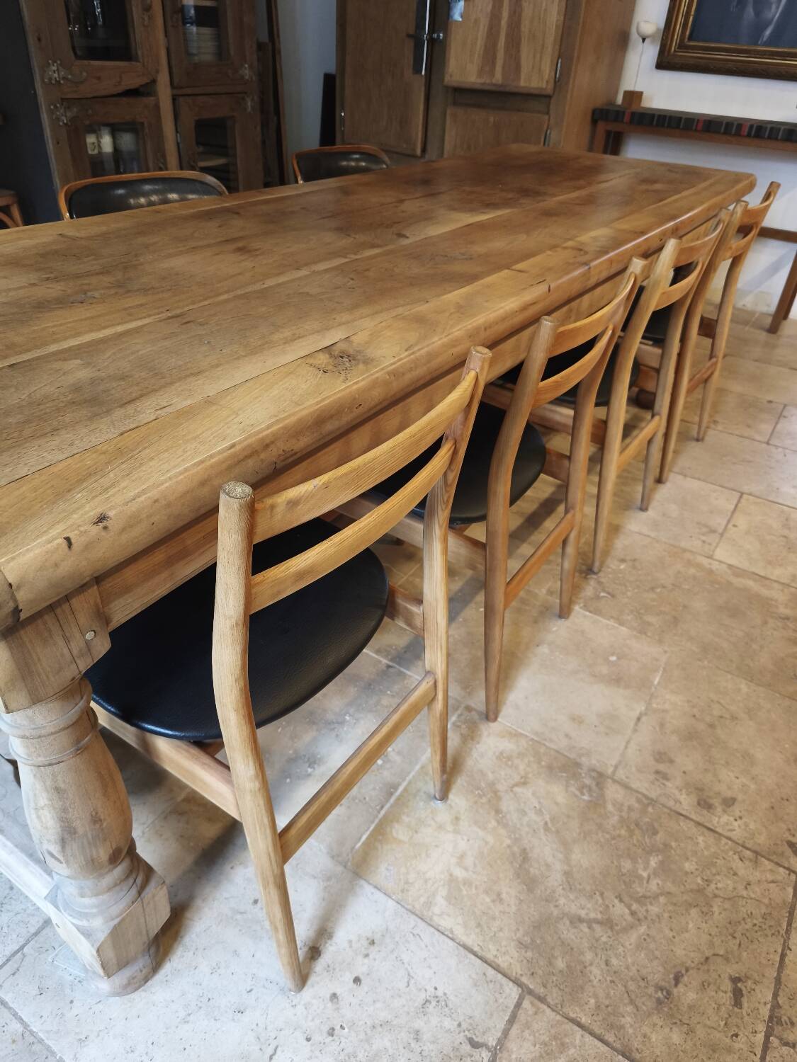 Large antique farmhouse table