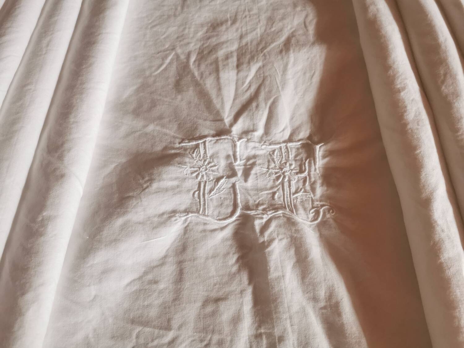 Very old monogrammed sheet