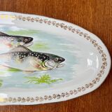 Vintage Digoin porcelain fish platter – trout design