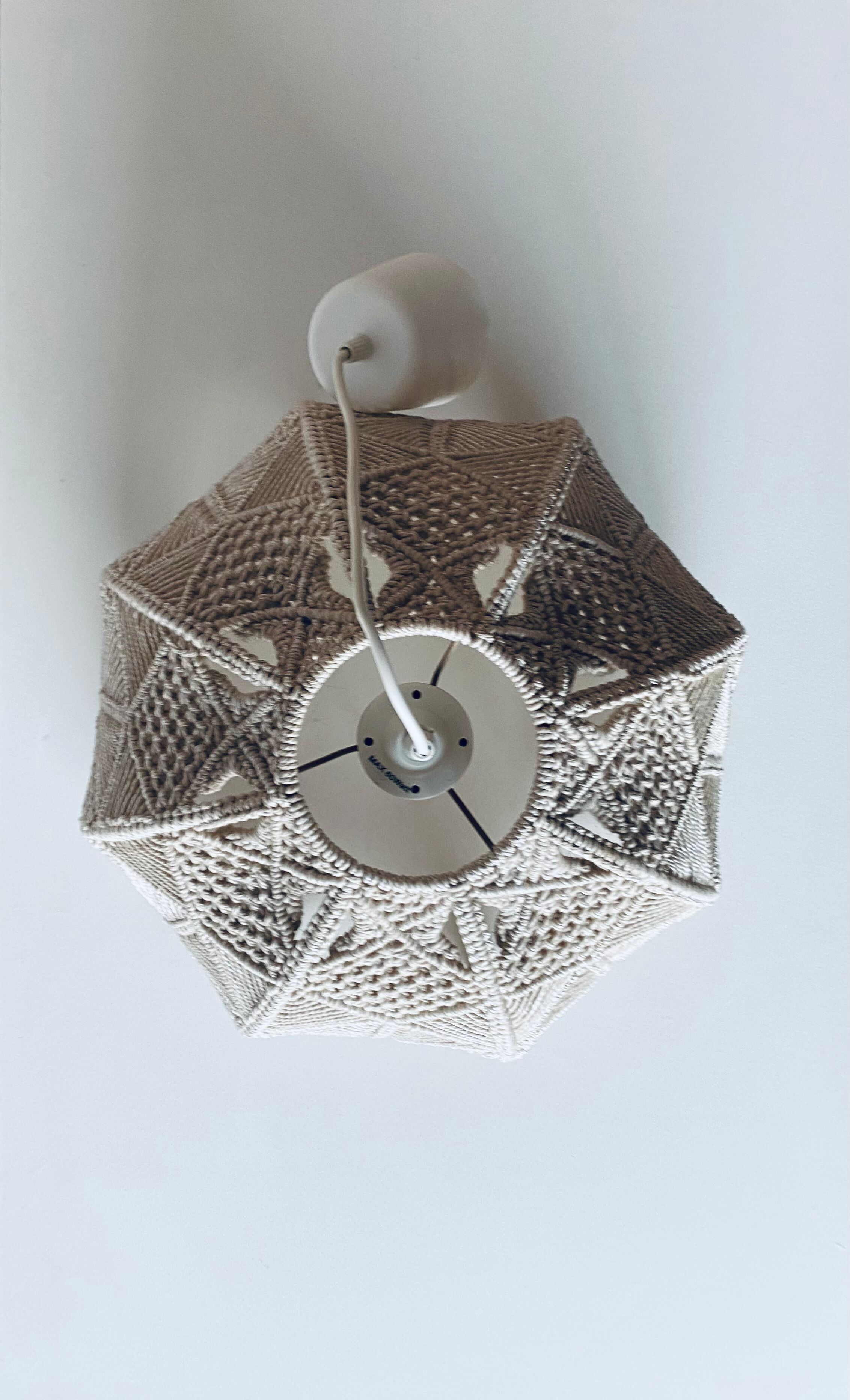 Bohemian macramé pendant light