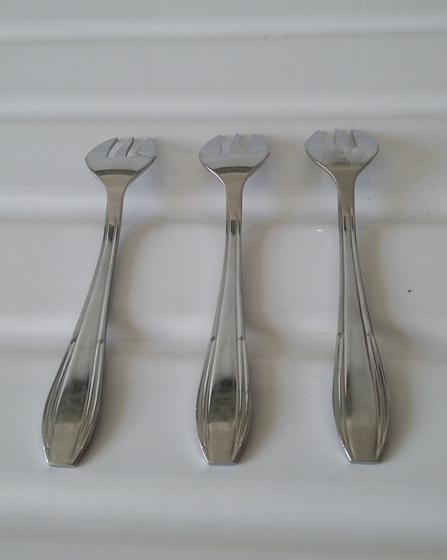 Lot de 3 fourchettes à huîtres