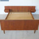 Danish Mid-Century Teak Floating Double Bed, 1950's.
