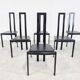 Vintage postmodern dining chairs, 1980s